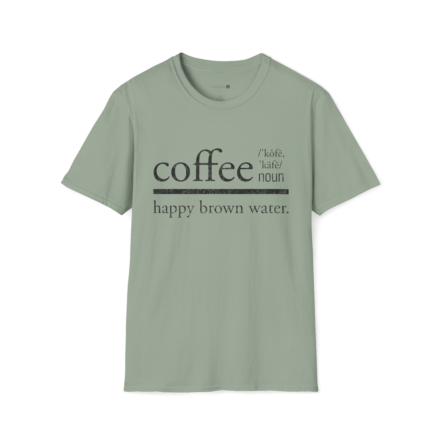 Coffee Happy Brown Water Dictionary Word - #014