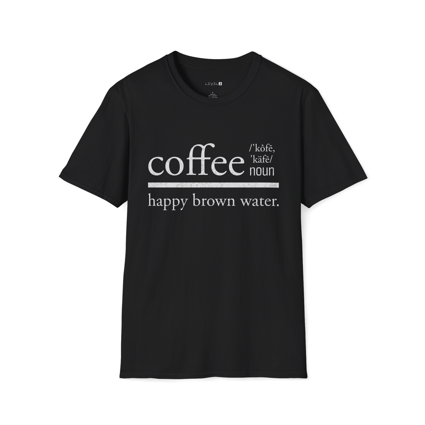 Coffee Happy Brown Water Dictionary Word - #014