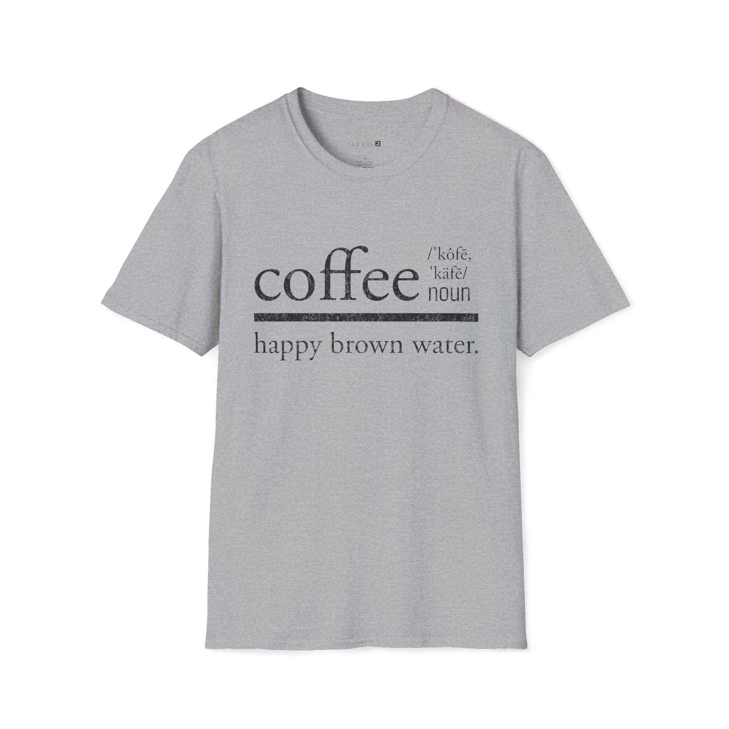 Coffee Happy Brown Water Dictionary Word - #014
