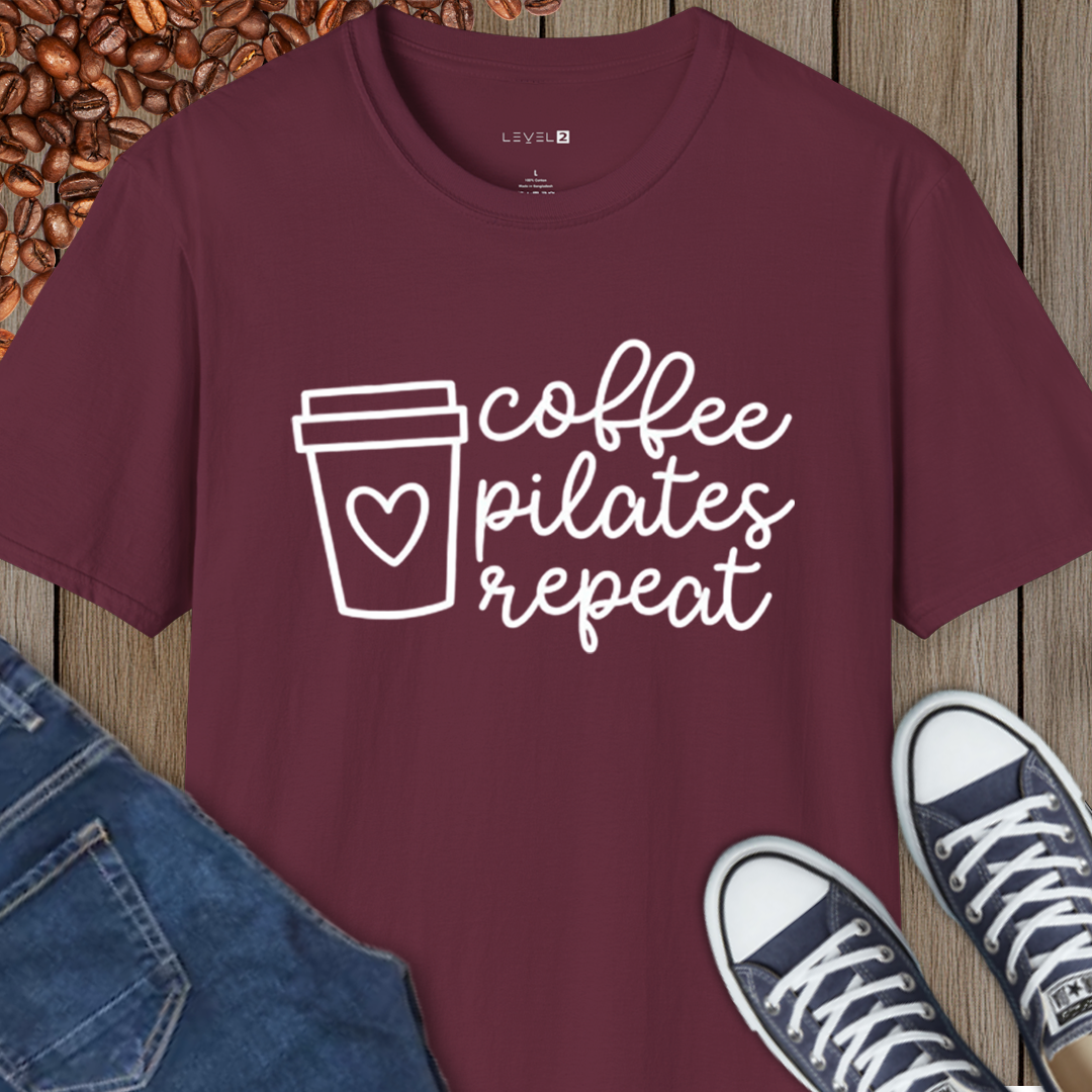 Coffee Pilates Repeat, Classic Fit - #075