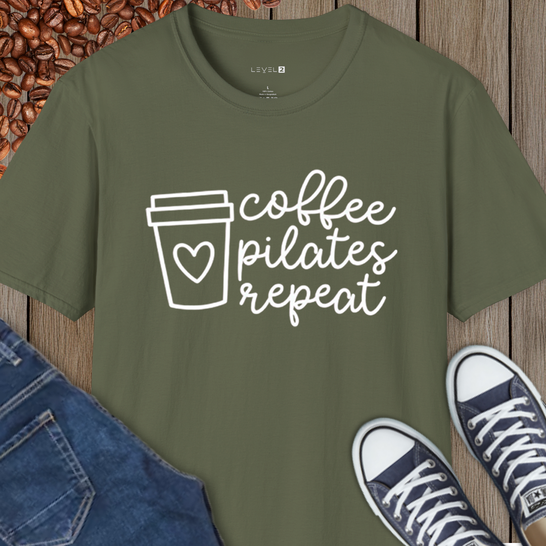 Coffee Pilates Repeat, Classic Fit - #075