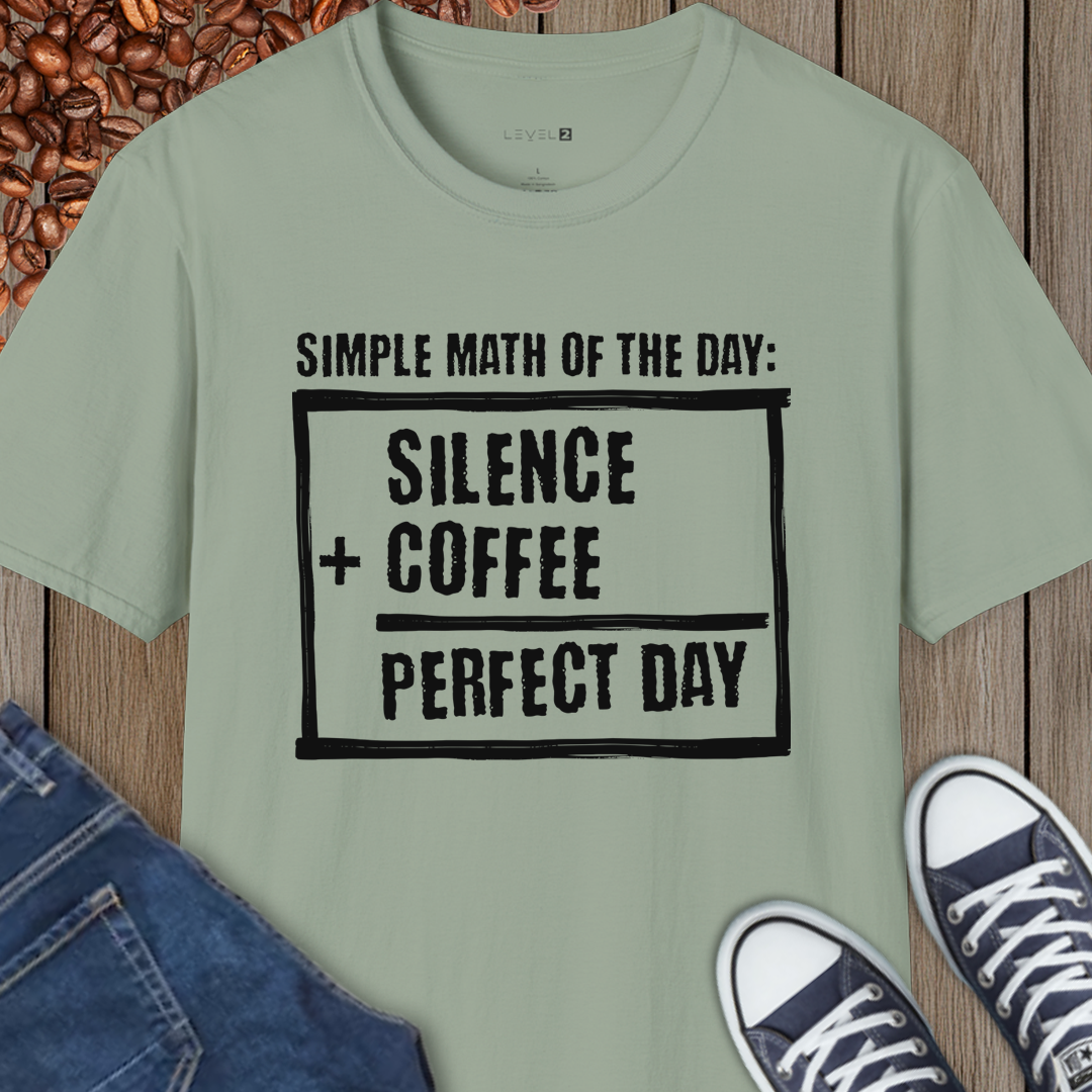Simple Math of the Day, Silence + Coffee = Perfect Day - #087