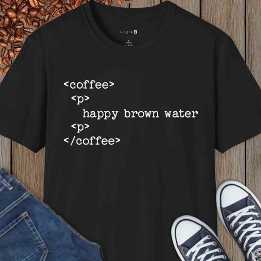 HTML - Coffee, Happy Brown Water #202