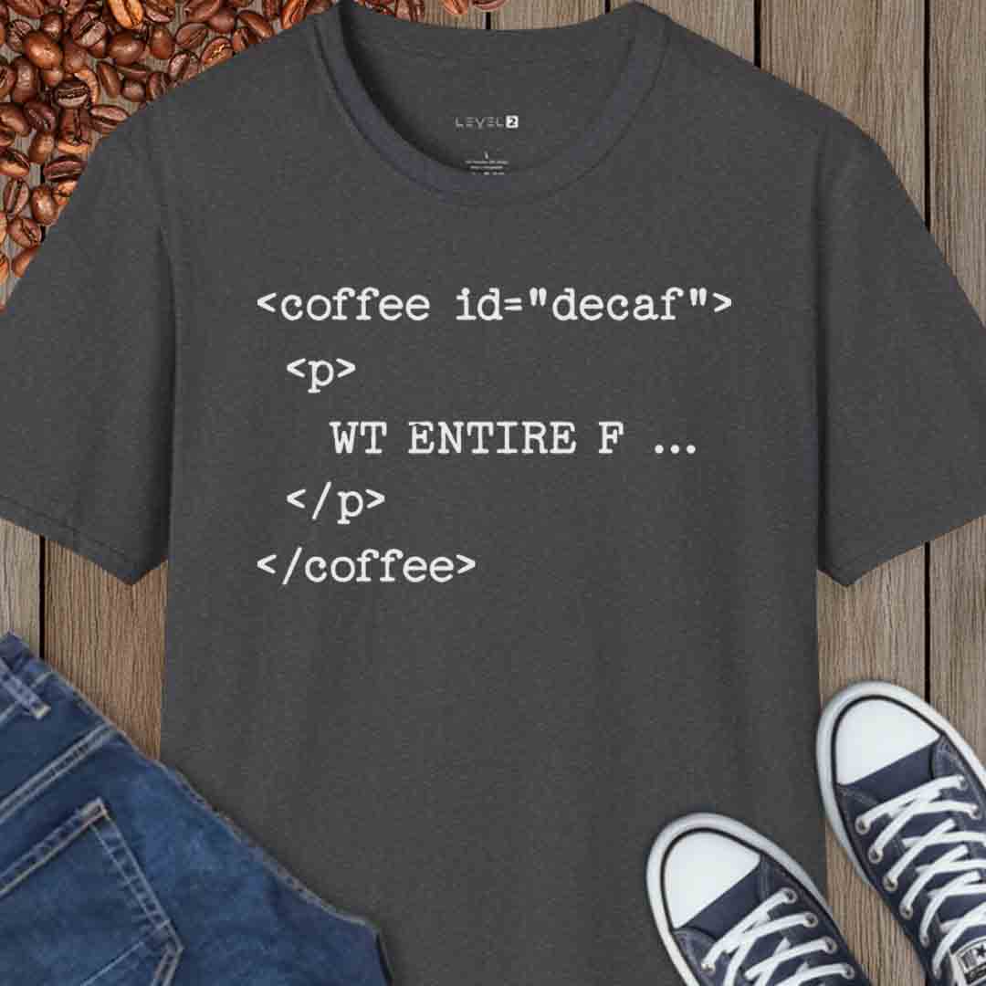 Coffee Tag id Decaf HTML - #207
