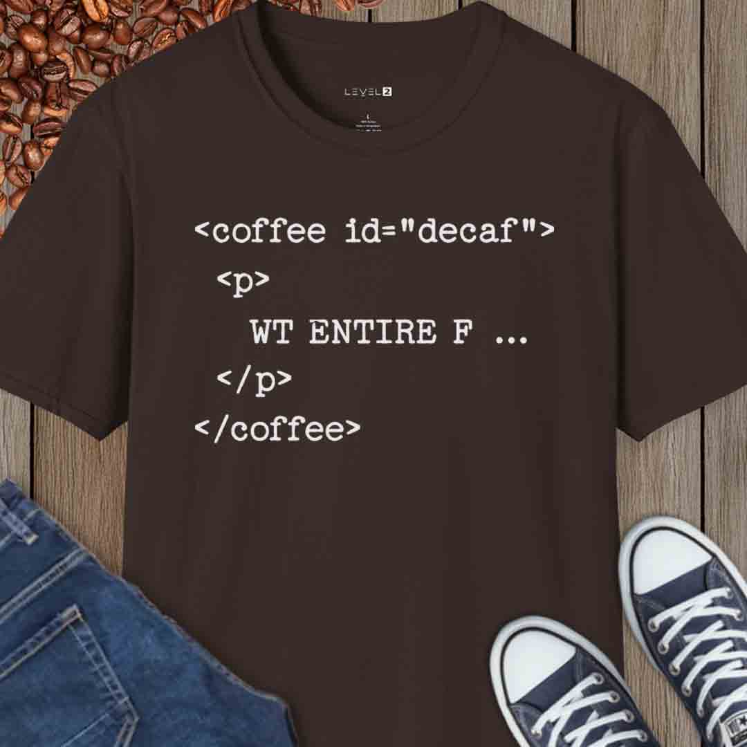 Coffee Tag id Decaf HTML - #207